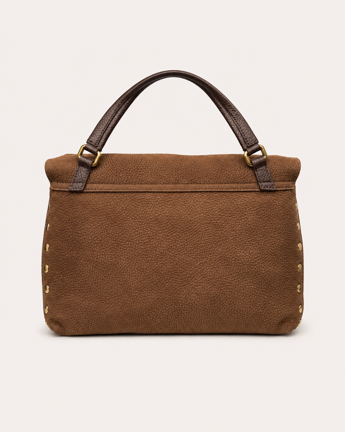 BORSA DONNA POSTINA® S IN NABUK BROWN TARTUFO DI NORCIA