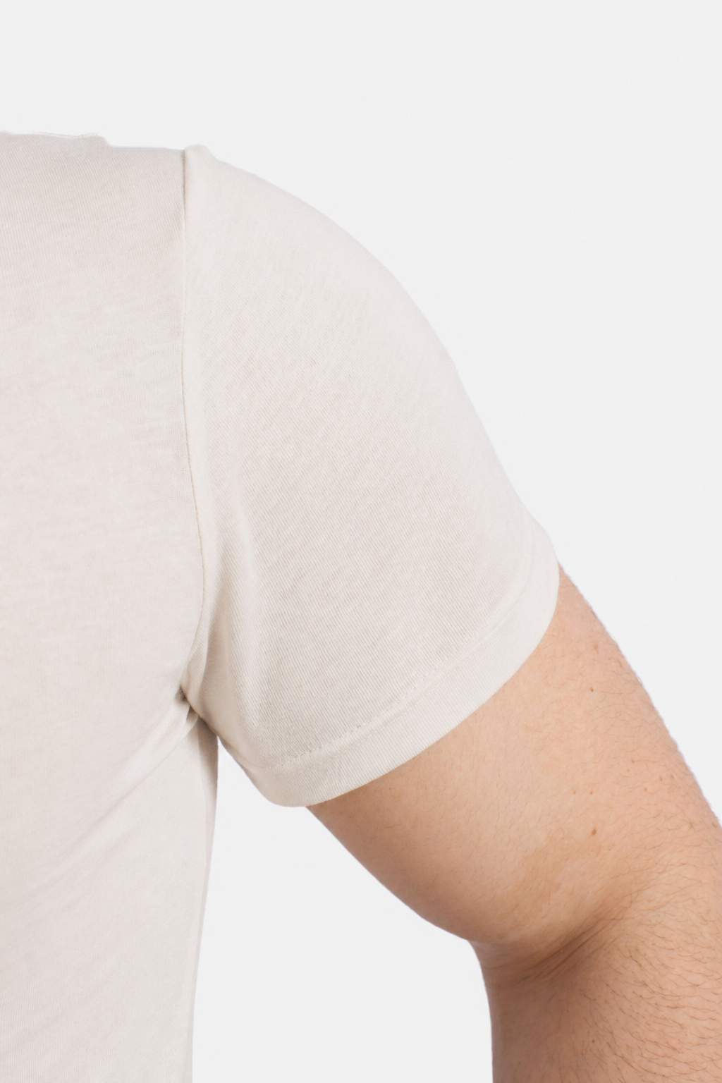 Maglietta in jersey Custom Slim-Fit cream