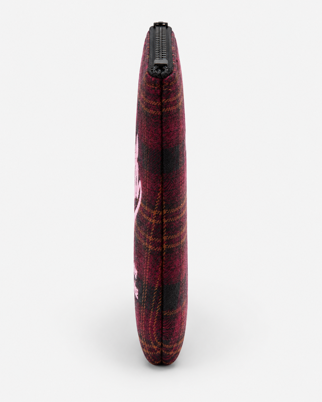 MC2 Saint Barth Pochette Donna Aline Wool Tartan Bordeaux