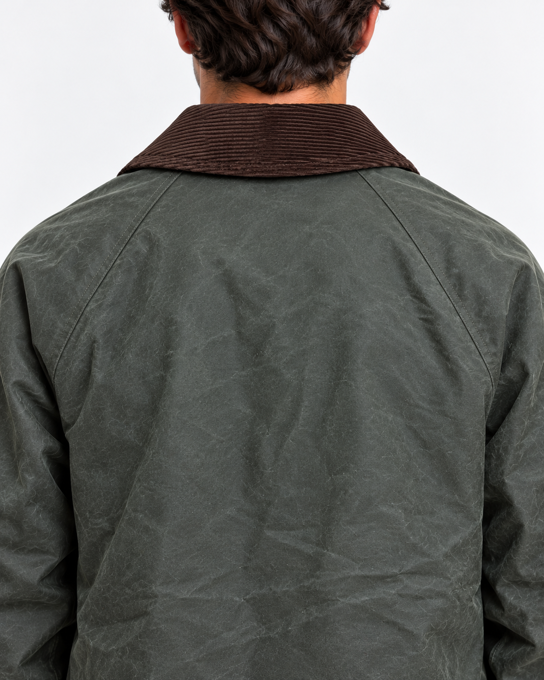 Manifattura Ceccarelli Giubbotto Uomo Dark Green con Collo in Velluto