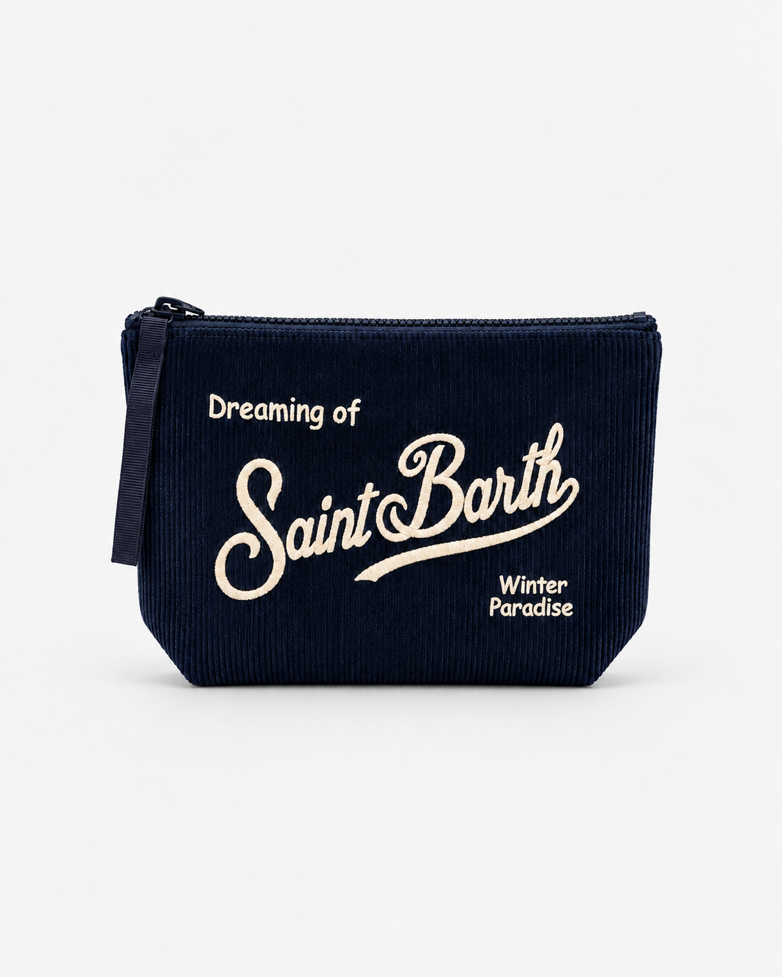 MC2 Saint Barth Pochette Donna Aline Corduroy in Velluto Blu