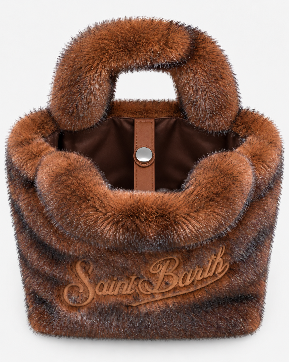 MC2 Saint Barth Borsa Donna Colette Soft Fur Marrone