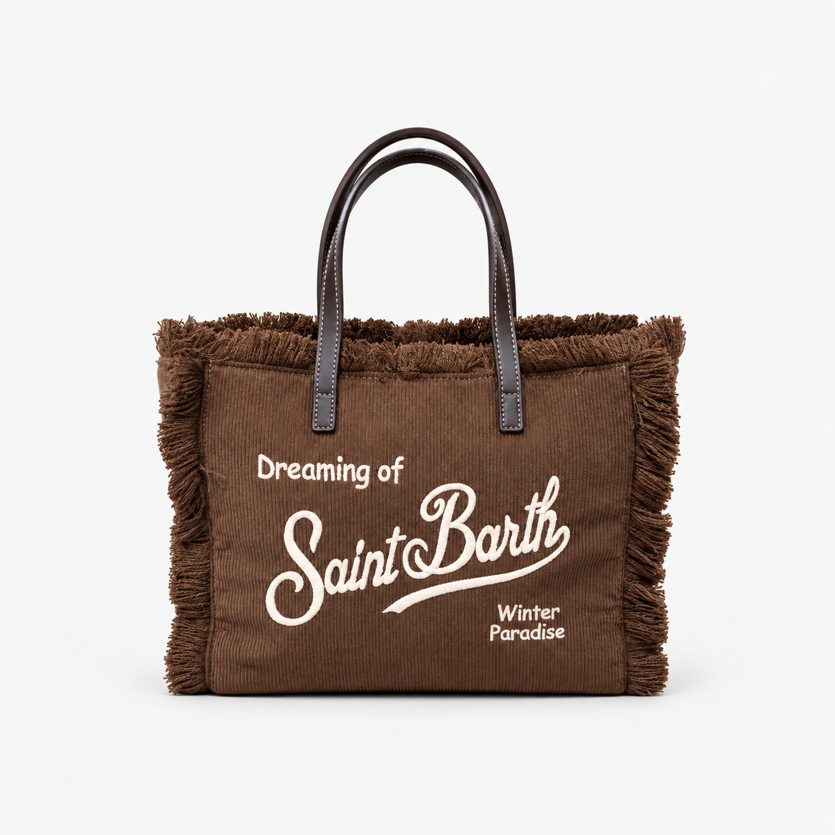 MC2 Saint Barth Borsa Donna Colette in Velluto Marrone