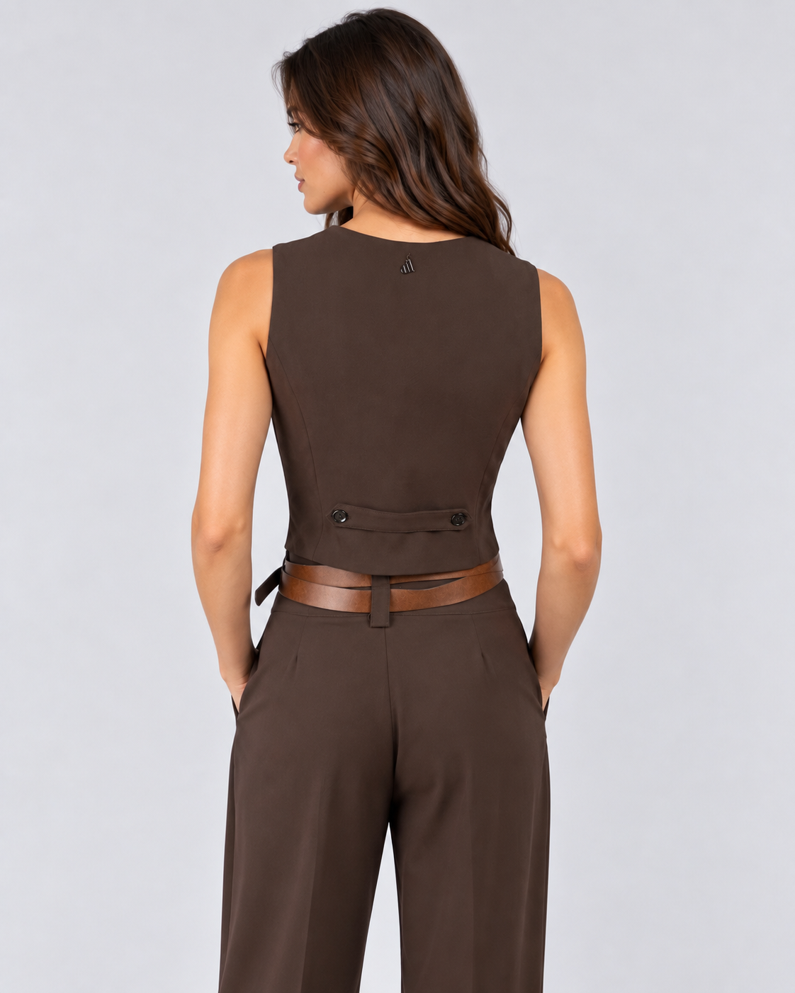 Dixie Gilet Donna Sartoriale Brown