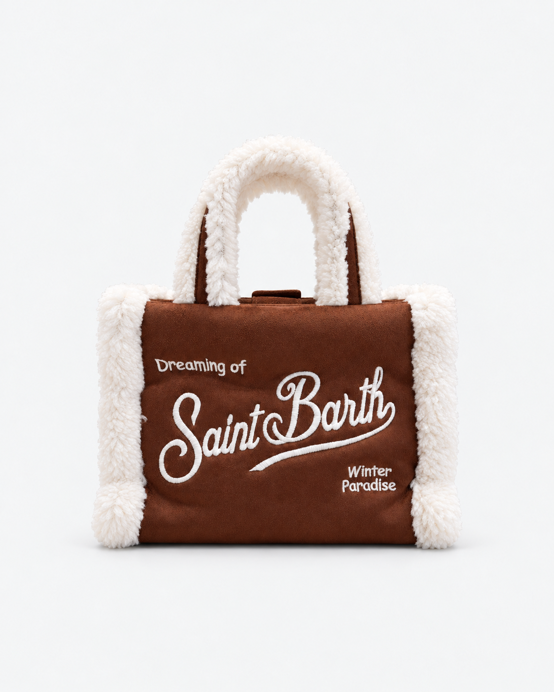 MC2 Saint Barth Borsa Donna Vanity Mini Shearling Cognac con Tracolla