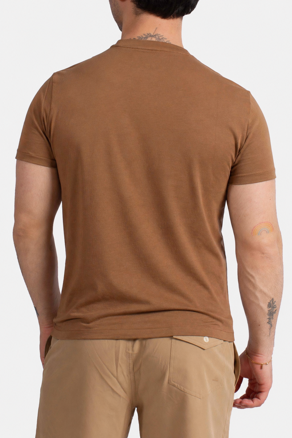 Maglietta in jersey Custom Slim-Fit brown