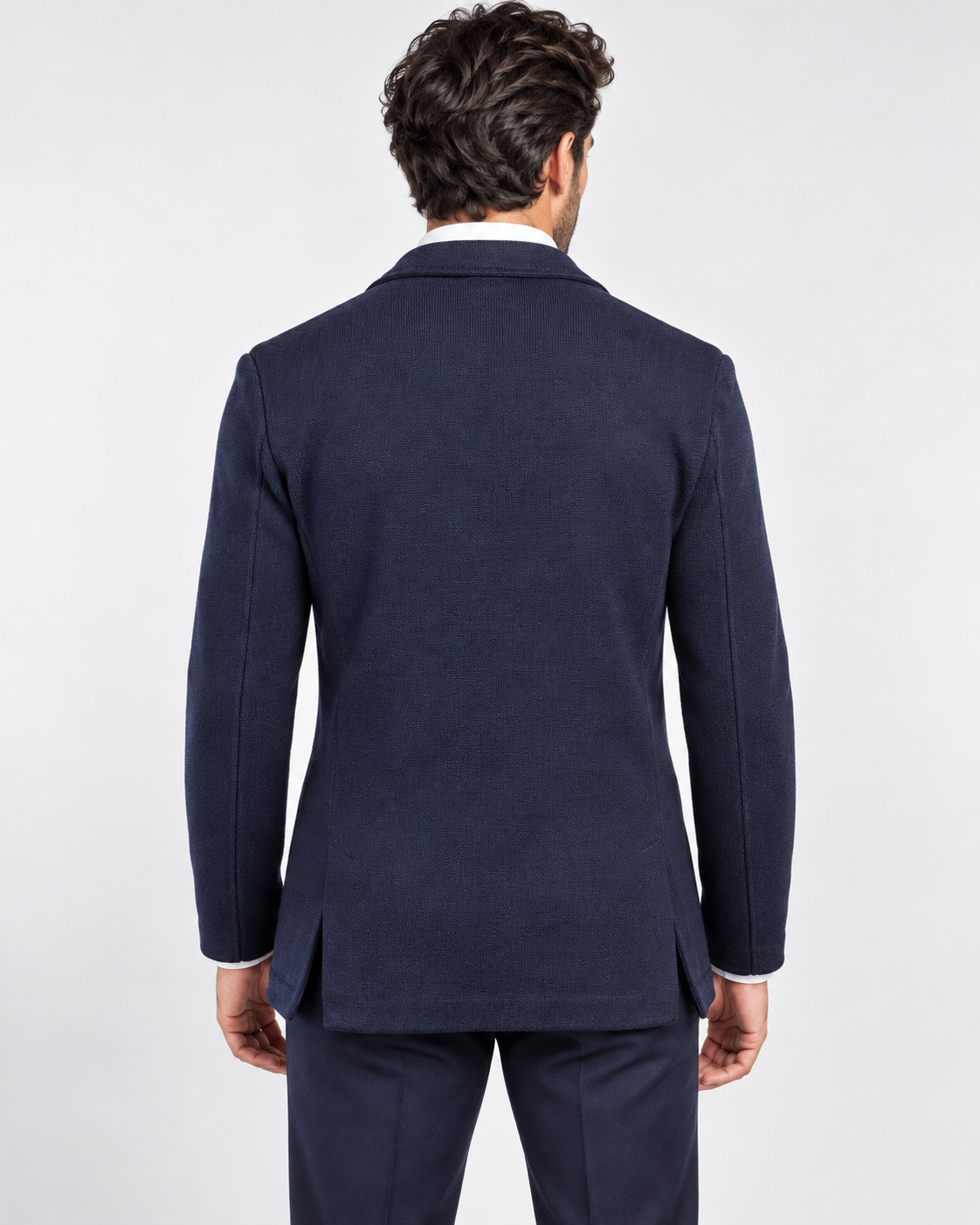 Gran Sasso Giacca uomo in lana blu