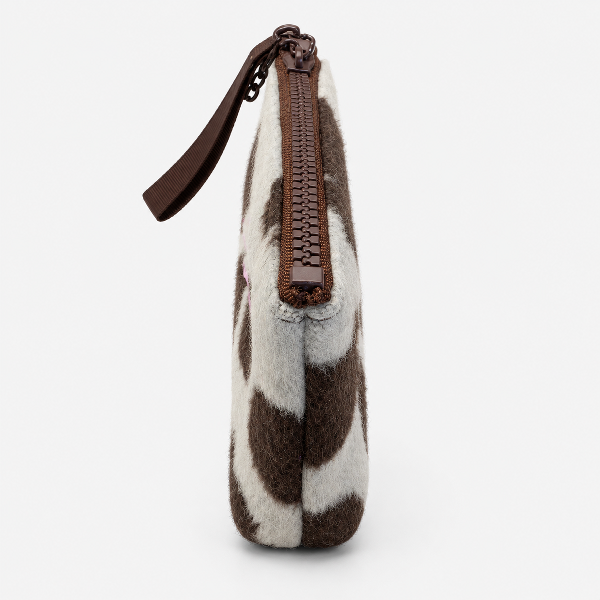 MC2 Saint Barth Pochette Donna Aline Mini Felt Cow Azzurra