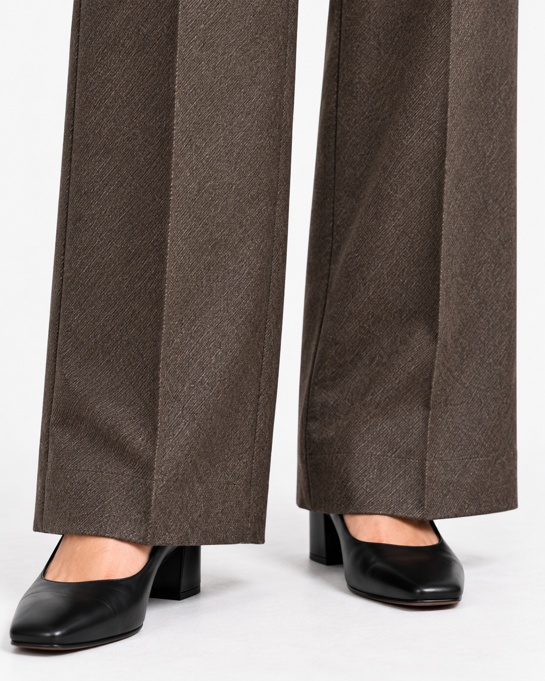 Gran Sasso Pantaloni Donna Testa di Moro in Lana e Cashmere