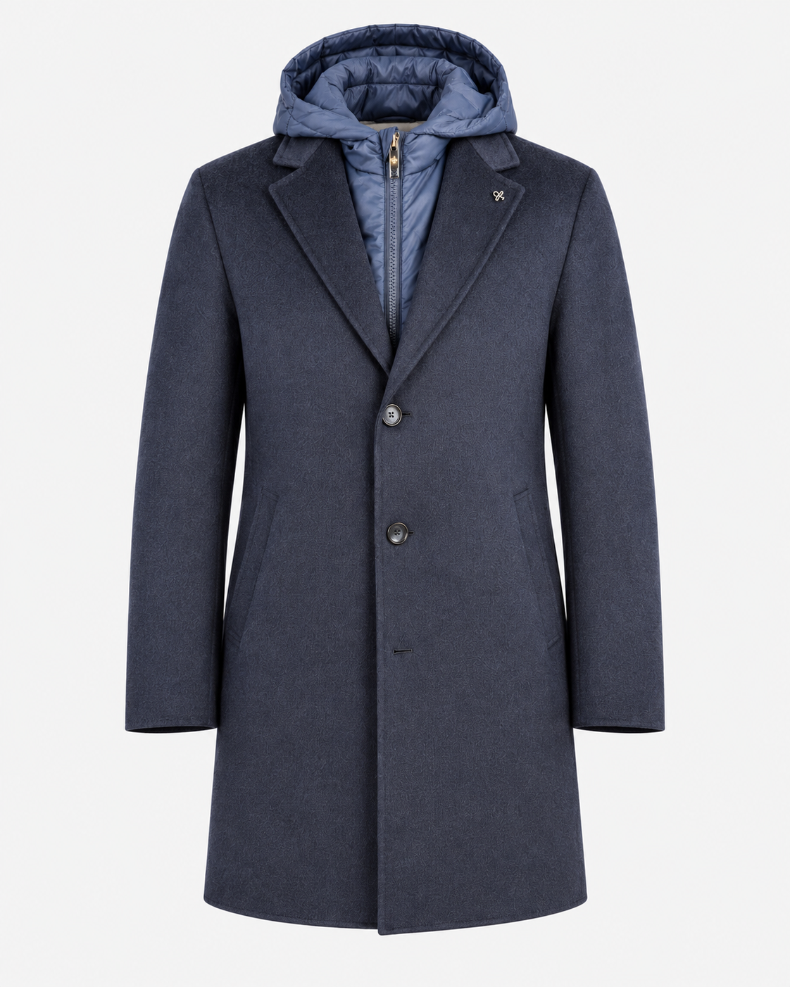 Distretto 12 Cappotto Doppiopetto Uomo Essex Blu