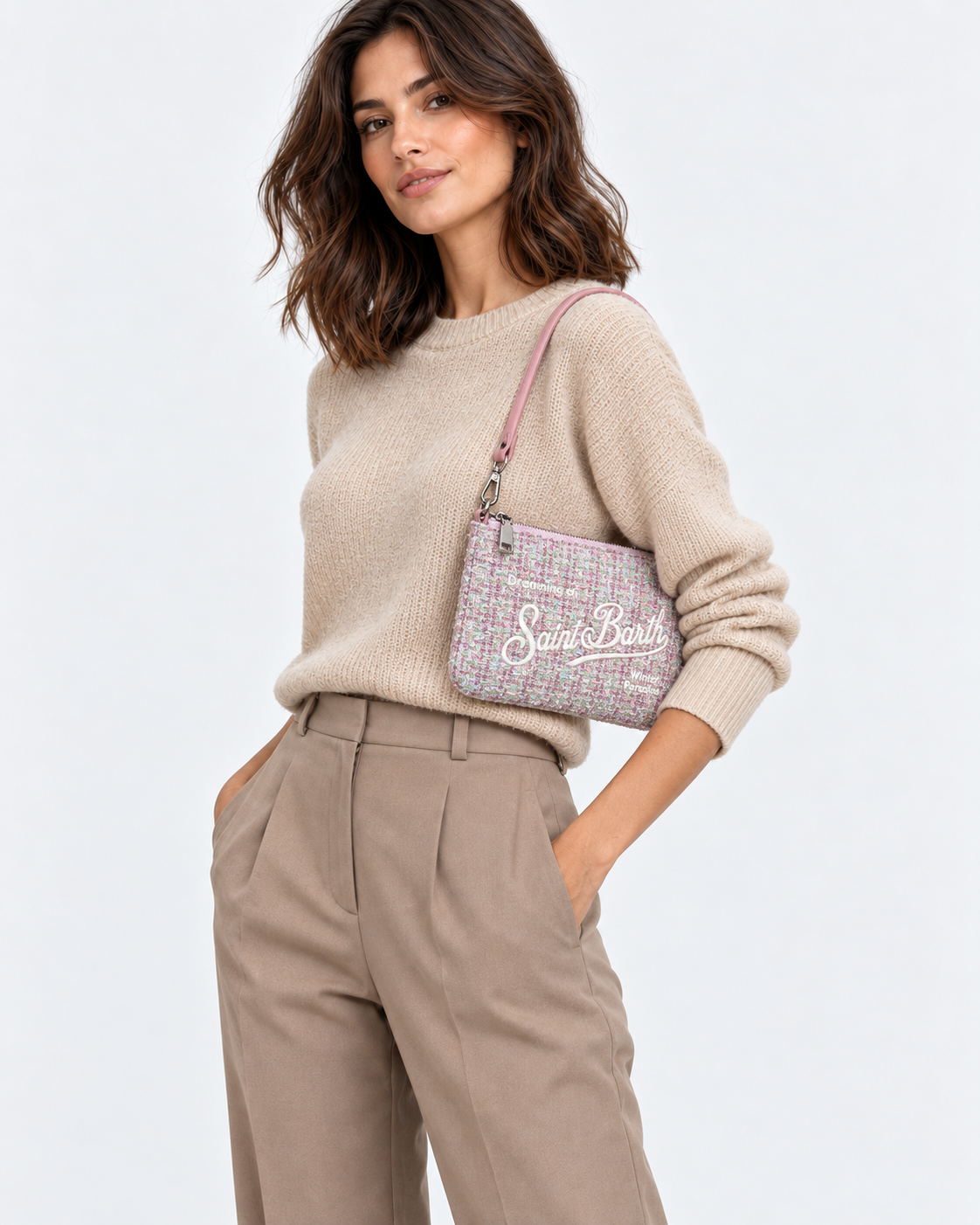 MC2 Saint Barth Borsa Donna Parisienne Rosa Multicolore