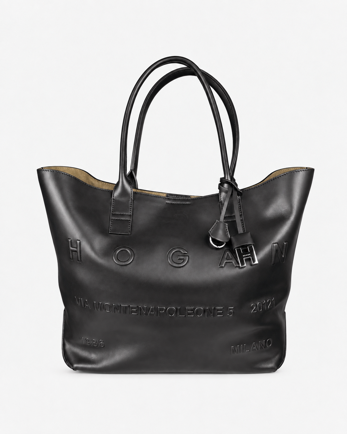 Hogan Borsa donna Shopping Address Media Nero