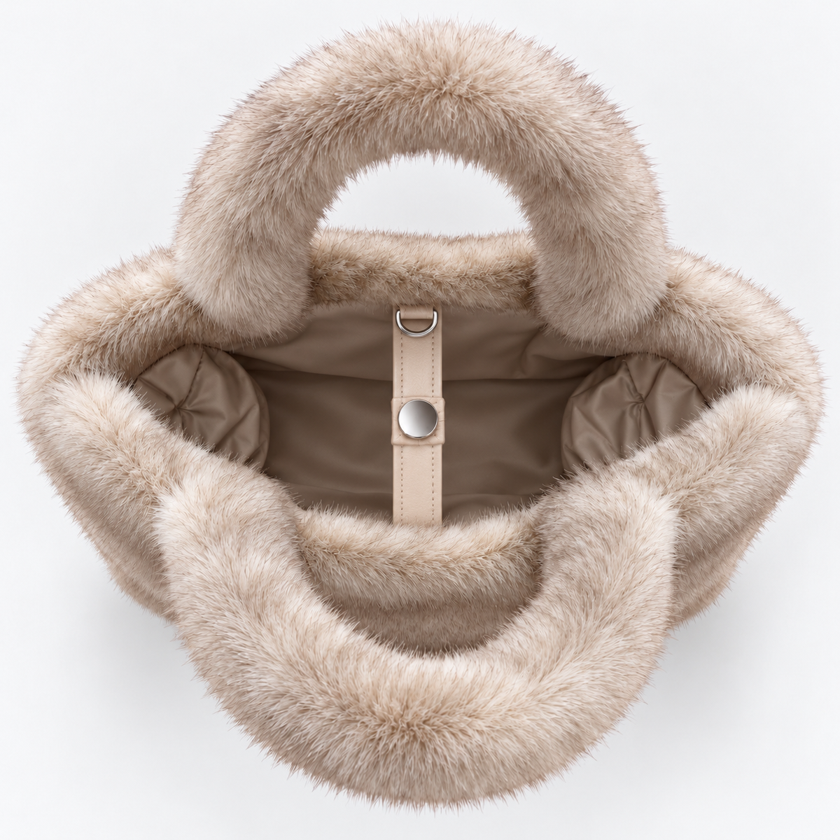 MC2 Saint Barth Borsa Donna Colette Soft Fur Beige