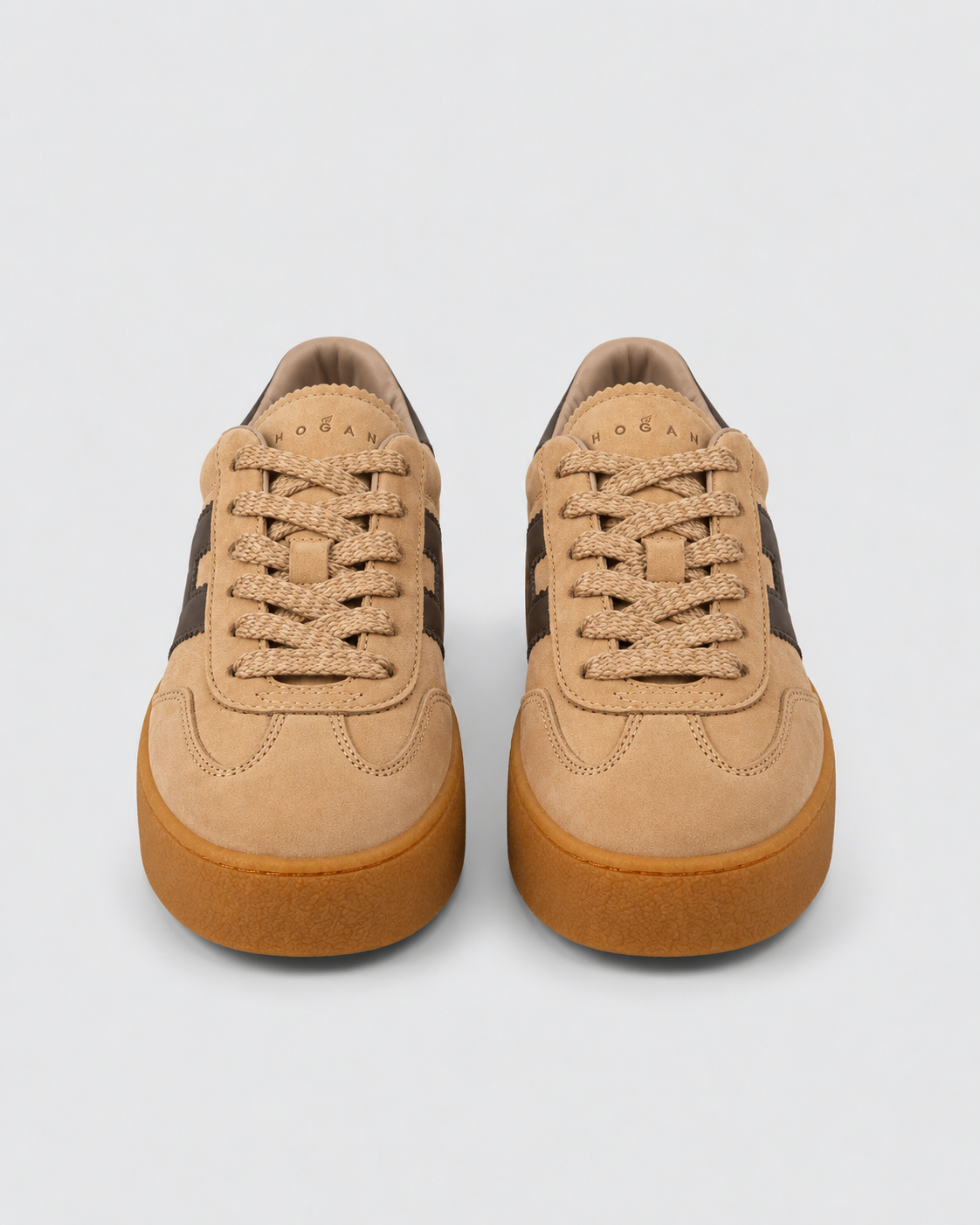 Hogan sneakers donna cool beige marrone