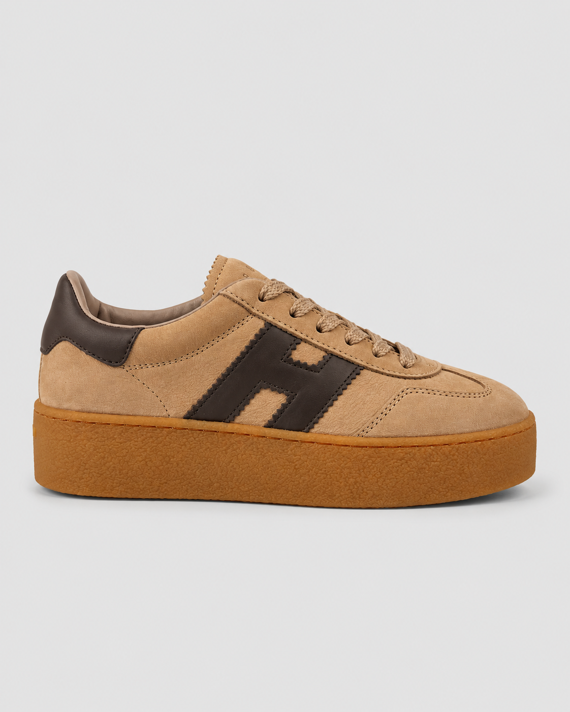 Hogan sneakers donna cool beige marrone