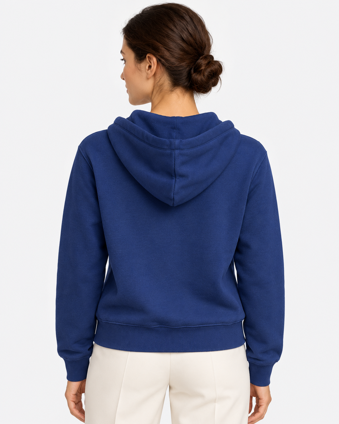 Polo Ralph Lauren Felpa Donna Blu con Cappuccio e Zip