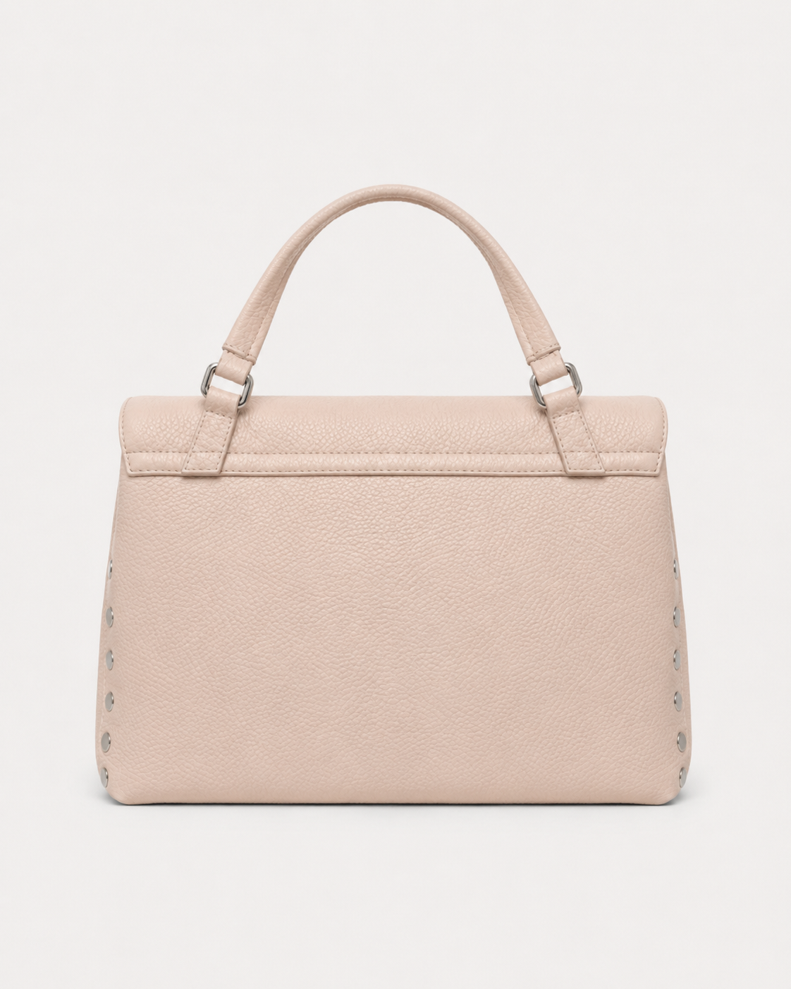 BORSA POSTINA® SMALL IN PELLE MARTELLATA WHITE CARNAROLI