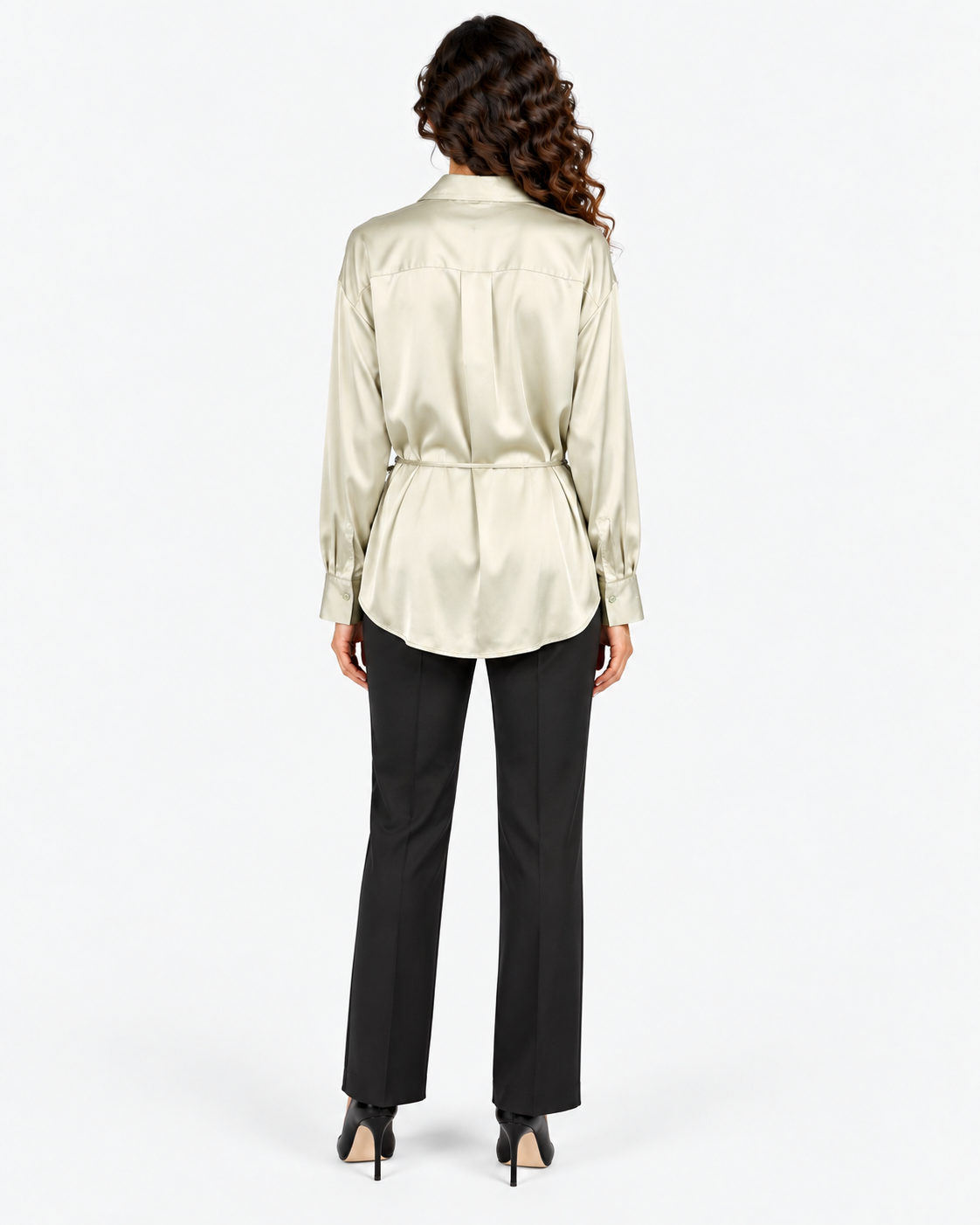Imperial Camicia Donna Sea Grass in Raso
