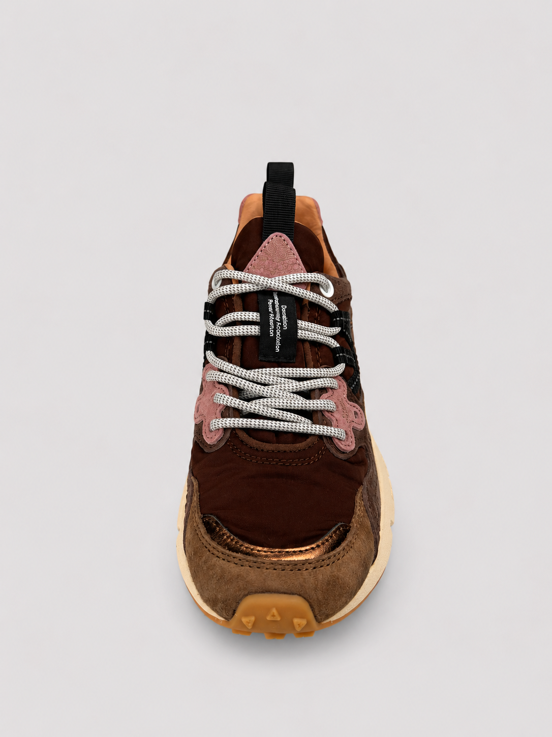Flower mountain sneakers donna Yamano 3 brown-bronze-pink
