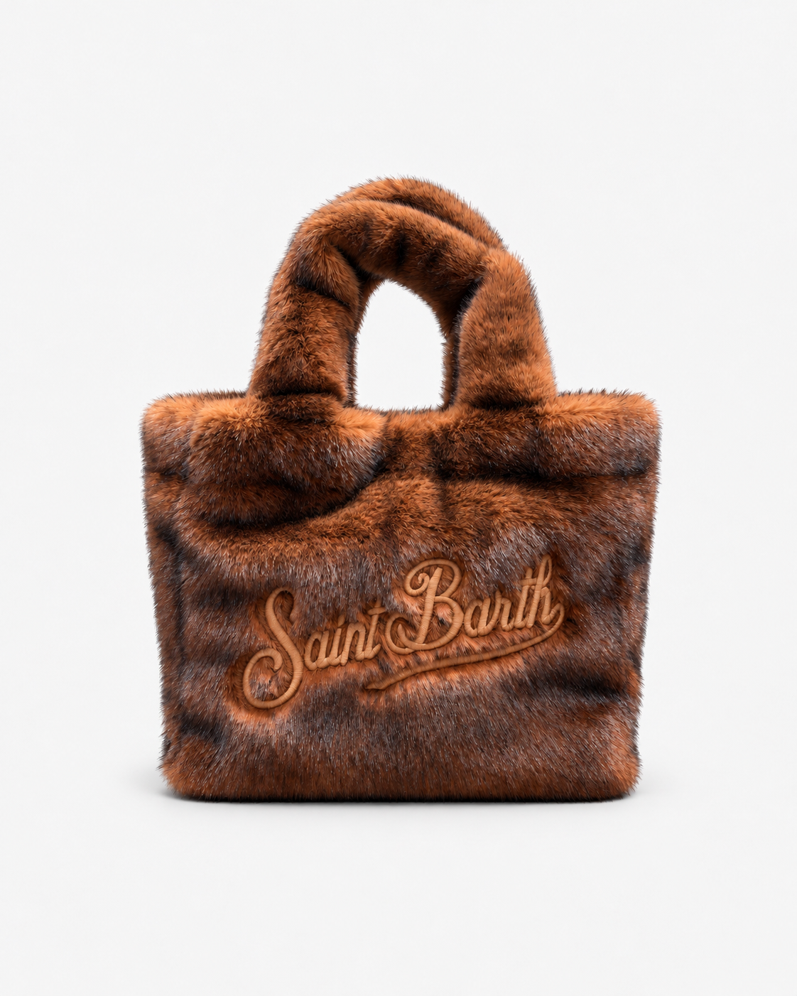 MC2 Saint Barth Borsa Donna Colette Soft Fur Marrone