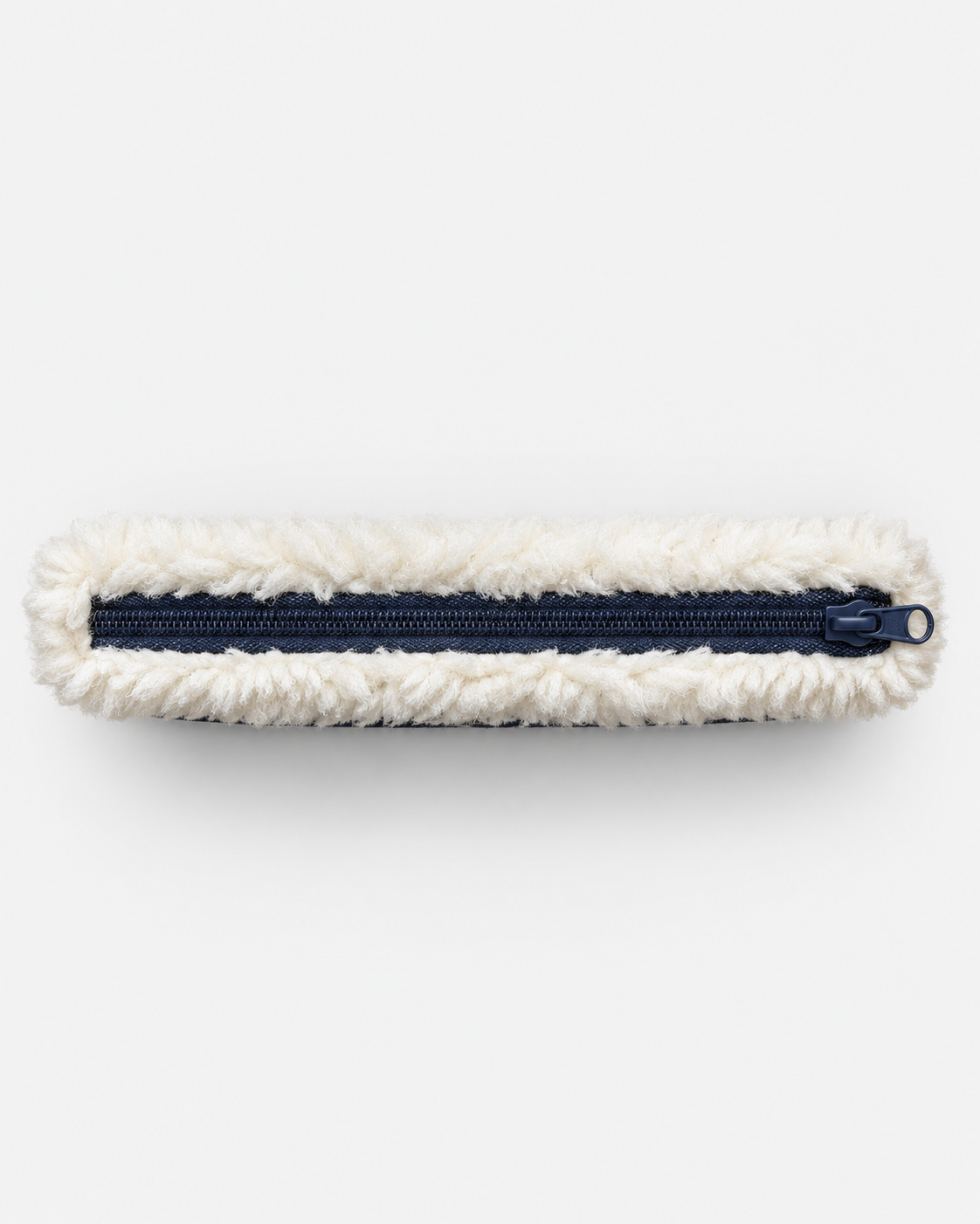 MC2 Saint Barth Pochette Donna Aline Shearling Blu e Panna