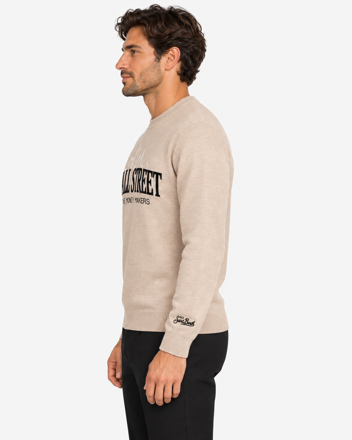 MC2 Saint Barth Maglia Uomo Wall Street Beige
