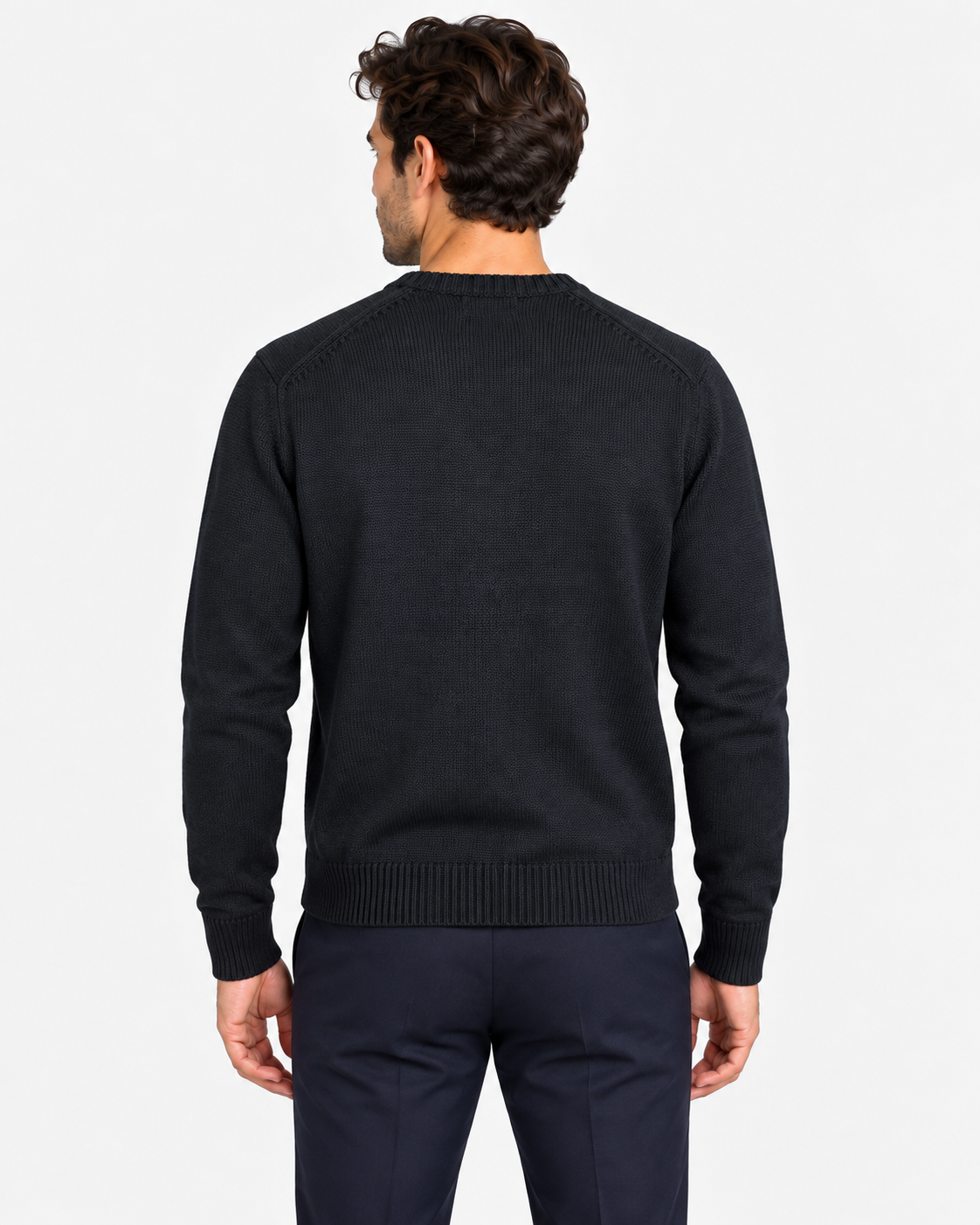 Polo Ralph Lauren Maglione Uomo Girocollo in Cotone Black