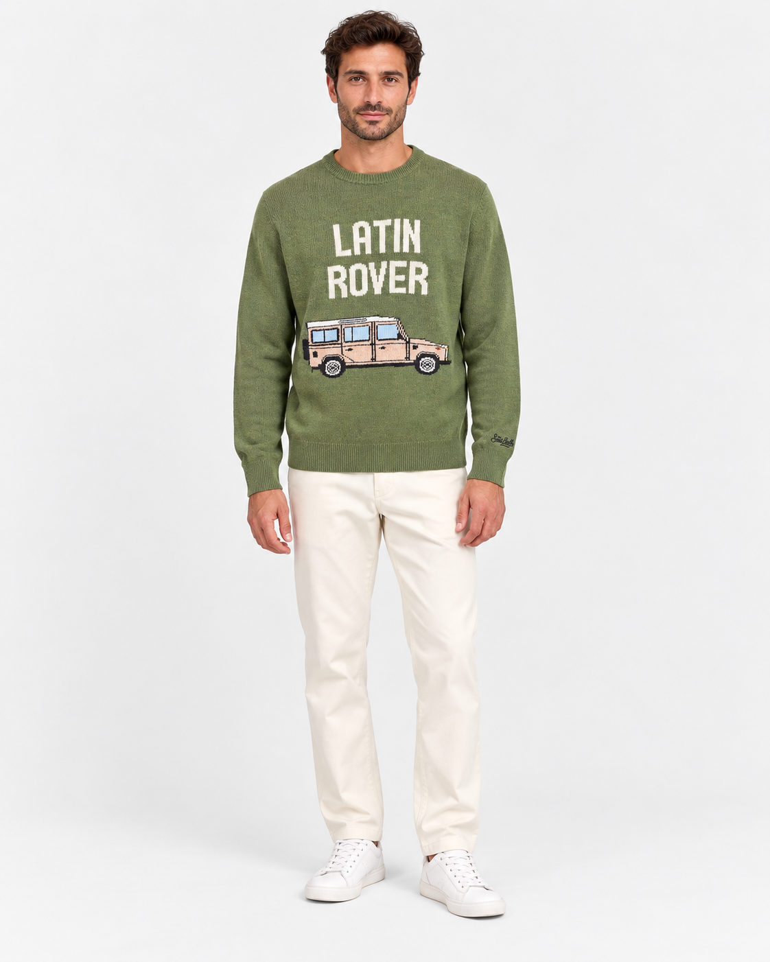 MC2 Saint Barth Maglia Uomo Latin Rover Car Verde
