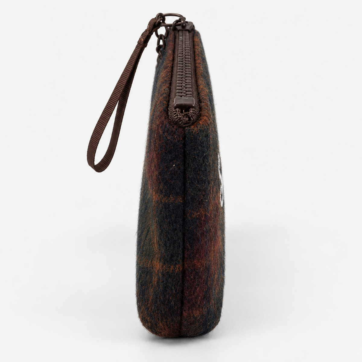 MC2 Saint Barth Pochette Donna Aline Mini Wool Tartan Verde e Bordeaux