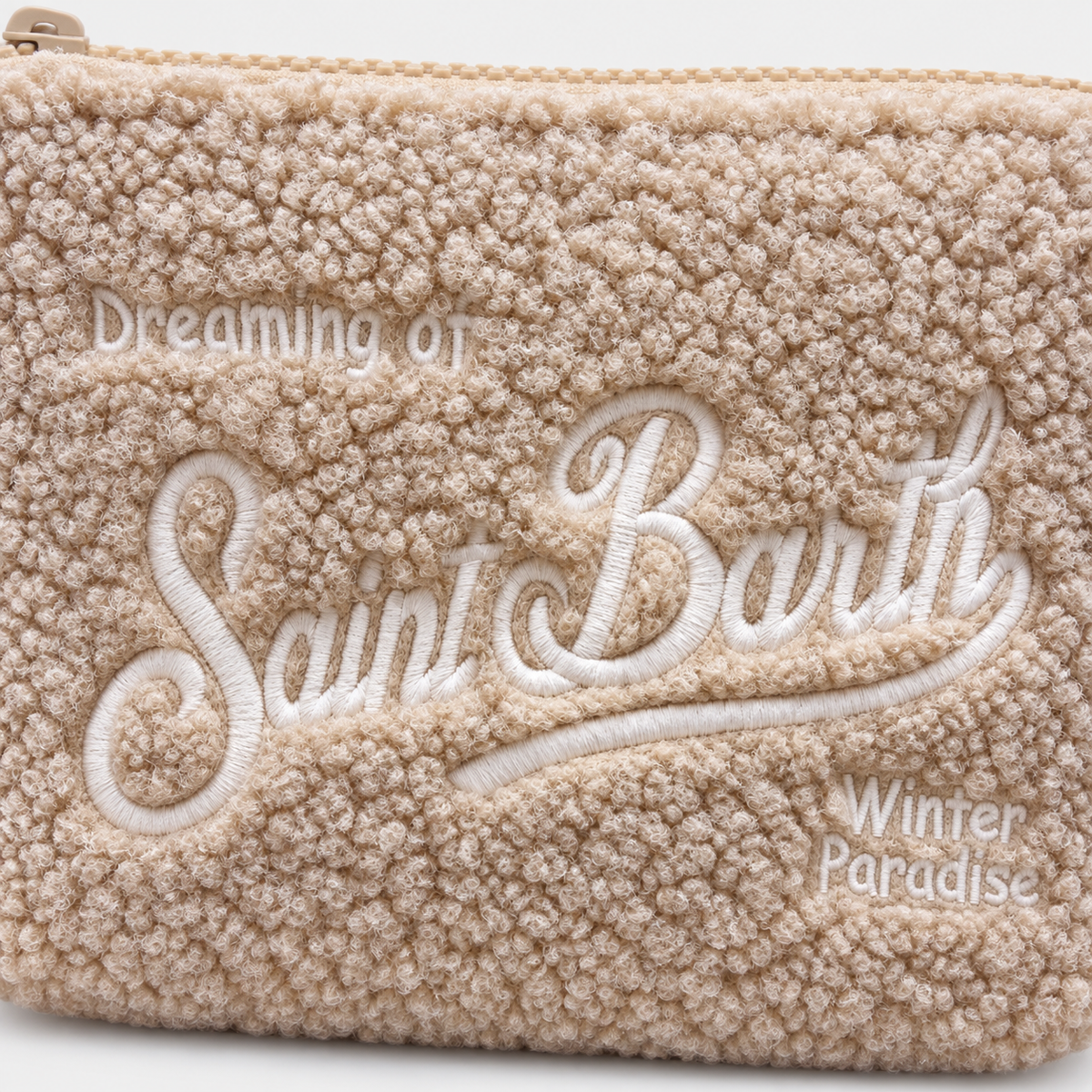 MC2 Saint Barth Pochette Donna Aline Teddy Beige