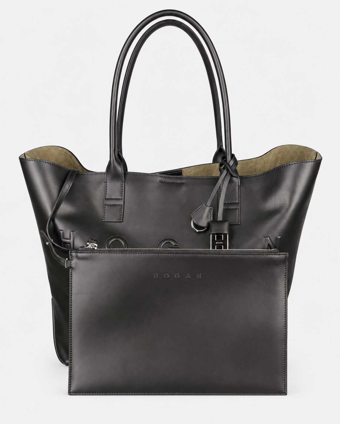 Hogan Borsa donna Shopping Address Media Nero