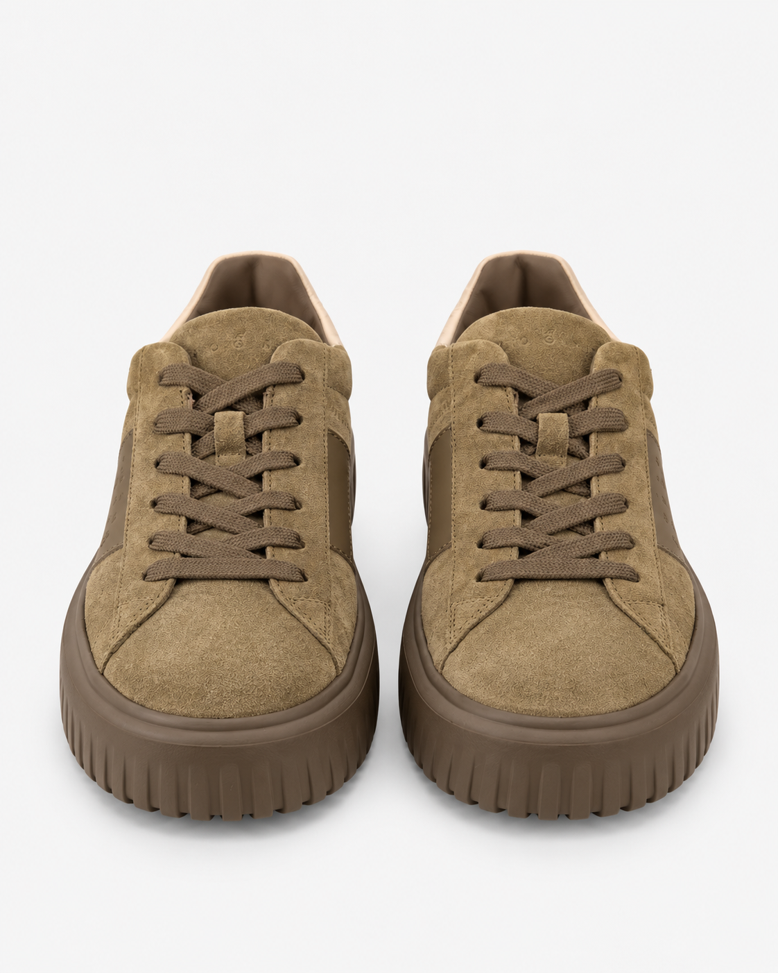 Hogan sneakers uomo h-stripes verde