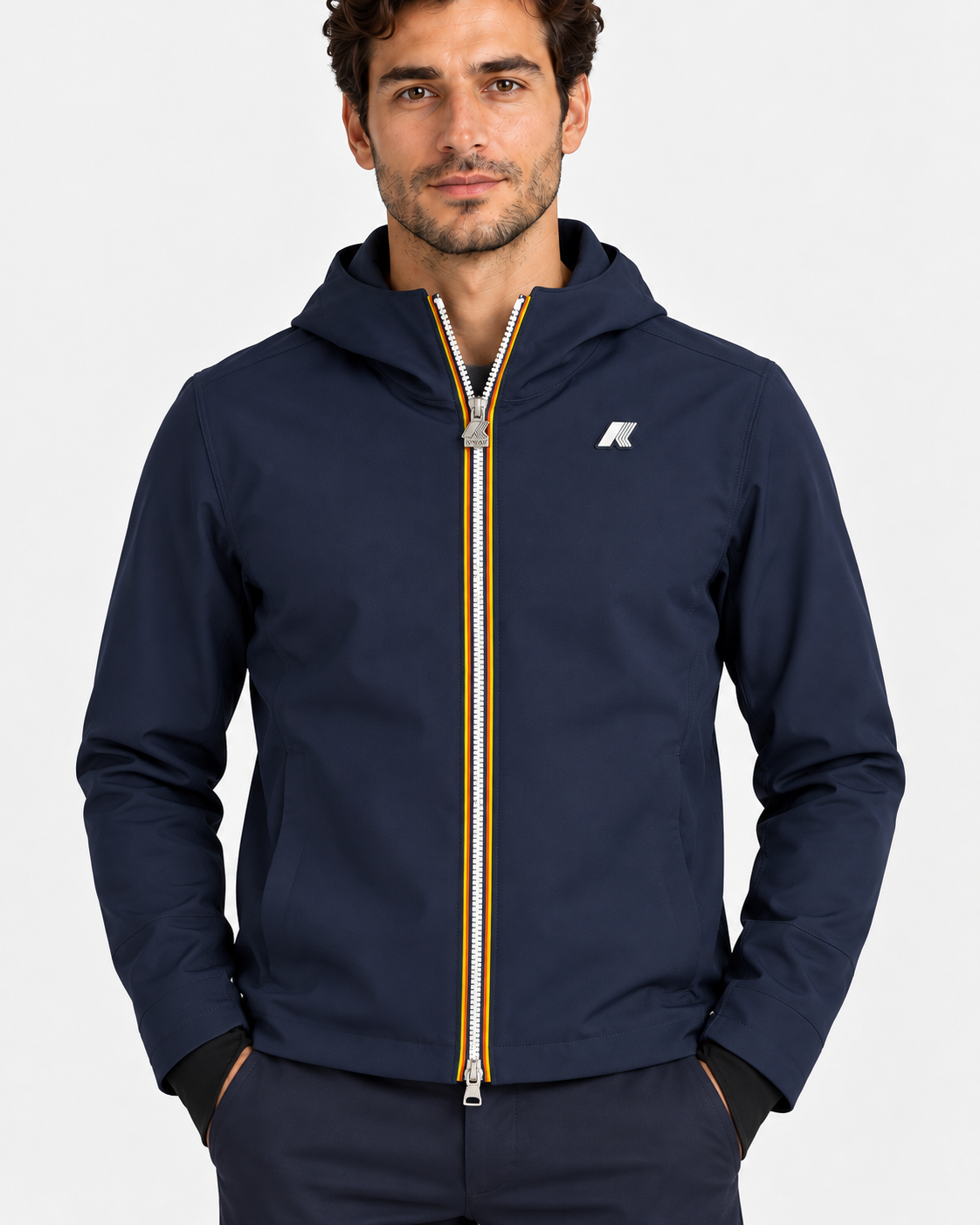 K-Way Jacko Bonded giacca corta uomo Blue Depth