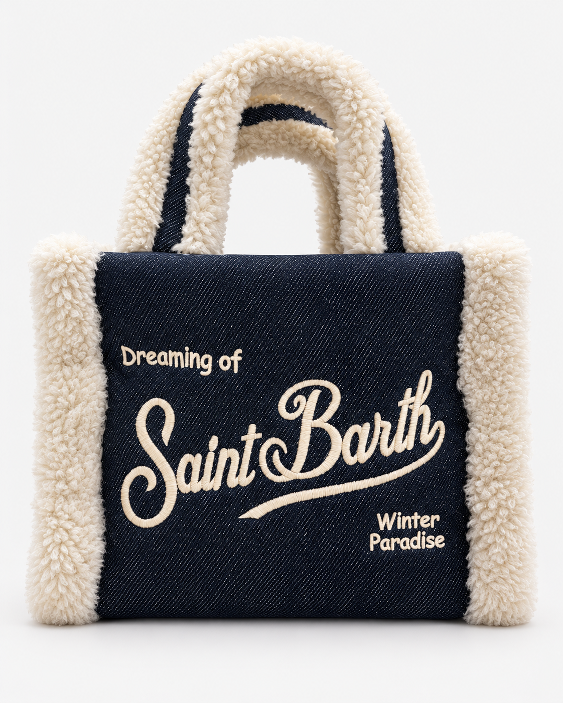 MC2 Saint Barth Borsa Donna Vanity Mini Denim Scuro con Tracolla