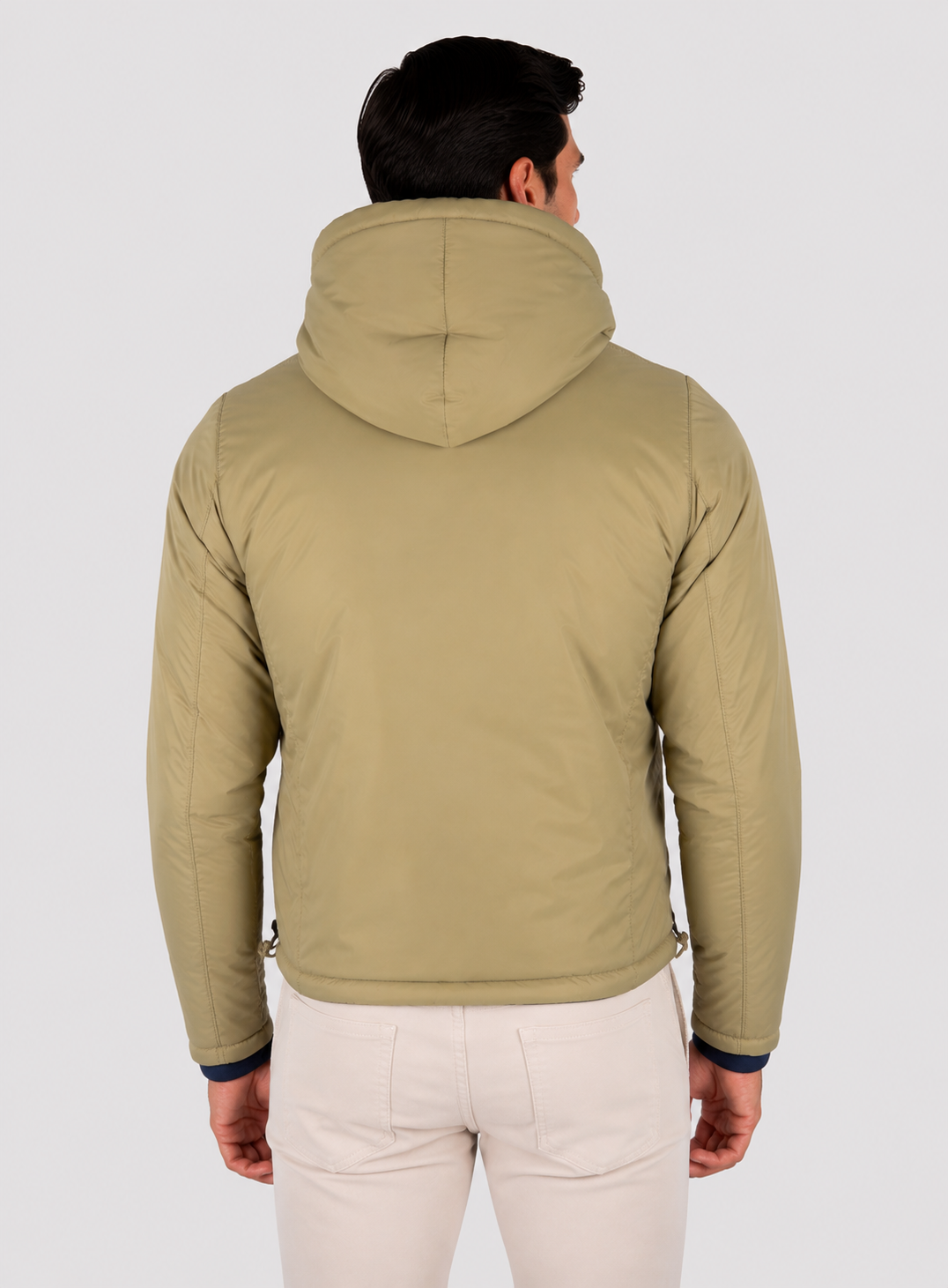 K-Way Jack Spencer Nylon Double BLUE DEPTH - GREEN ARMY
