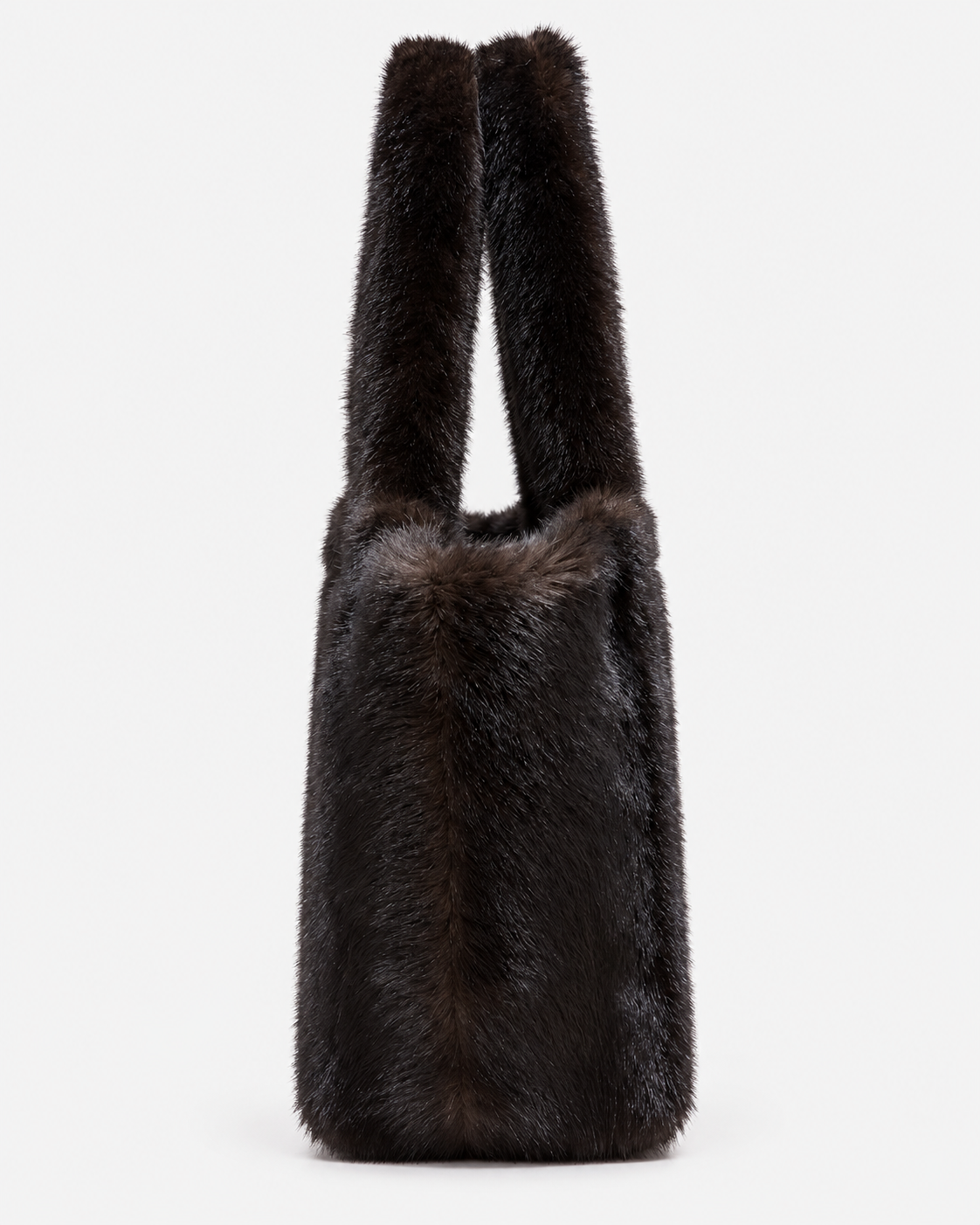 MC2 Saint Barth Borsa Donna Colette Soft Fur Marrone Scuro