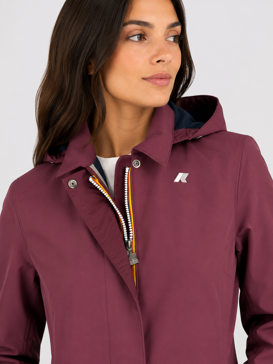 trench MATHY BONDED VIOLET MAUVE WINE - BLUE DEPTH