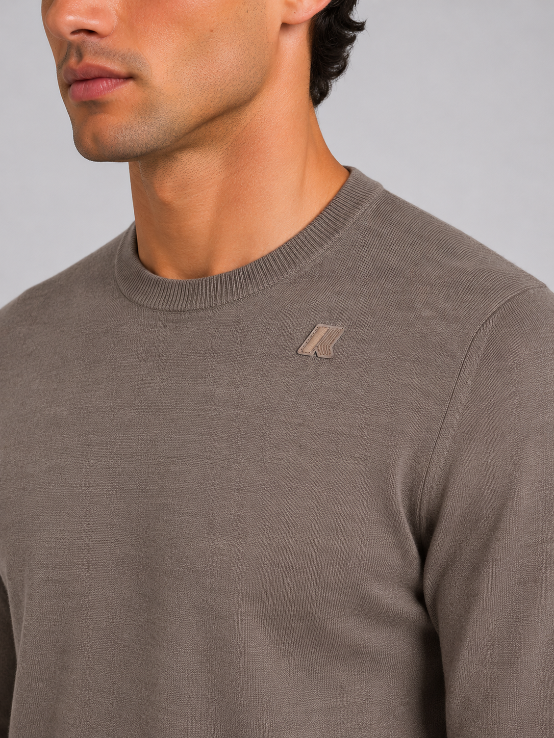 Maglia Sebastien merino beige taupe