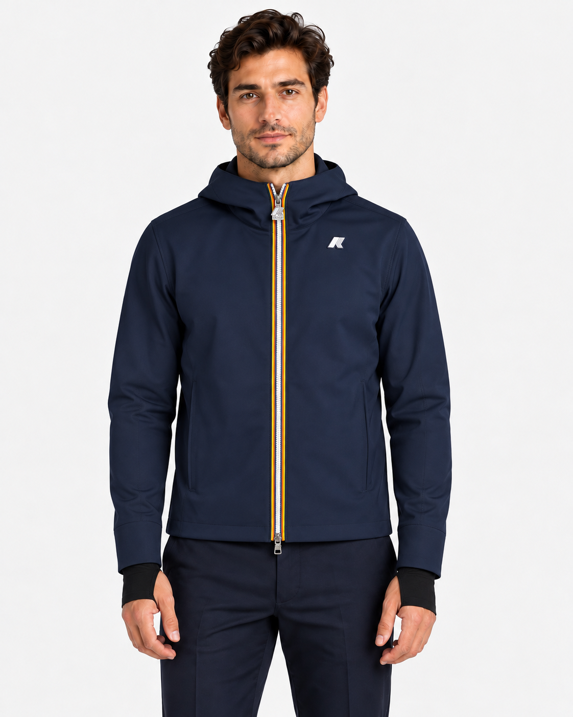 K-Way Jacko Bonded men's short jacket Blue Depth – Blue Depth