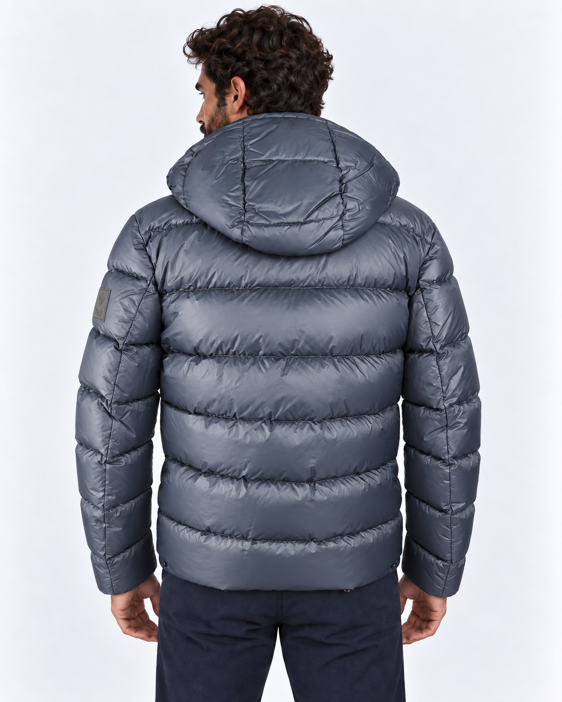 Fay Piumino uomo Double Front in nylon blu