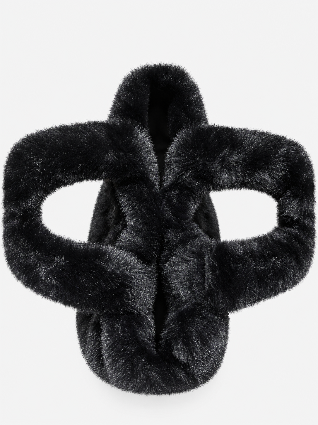 MC2 Saint Barth Borsa Donna Vanity Mini Soft Fur Nera