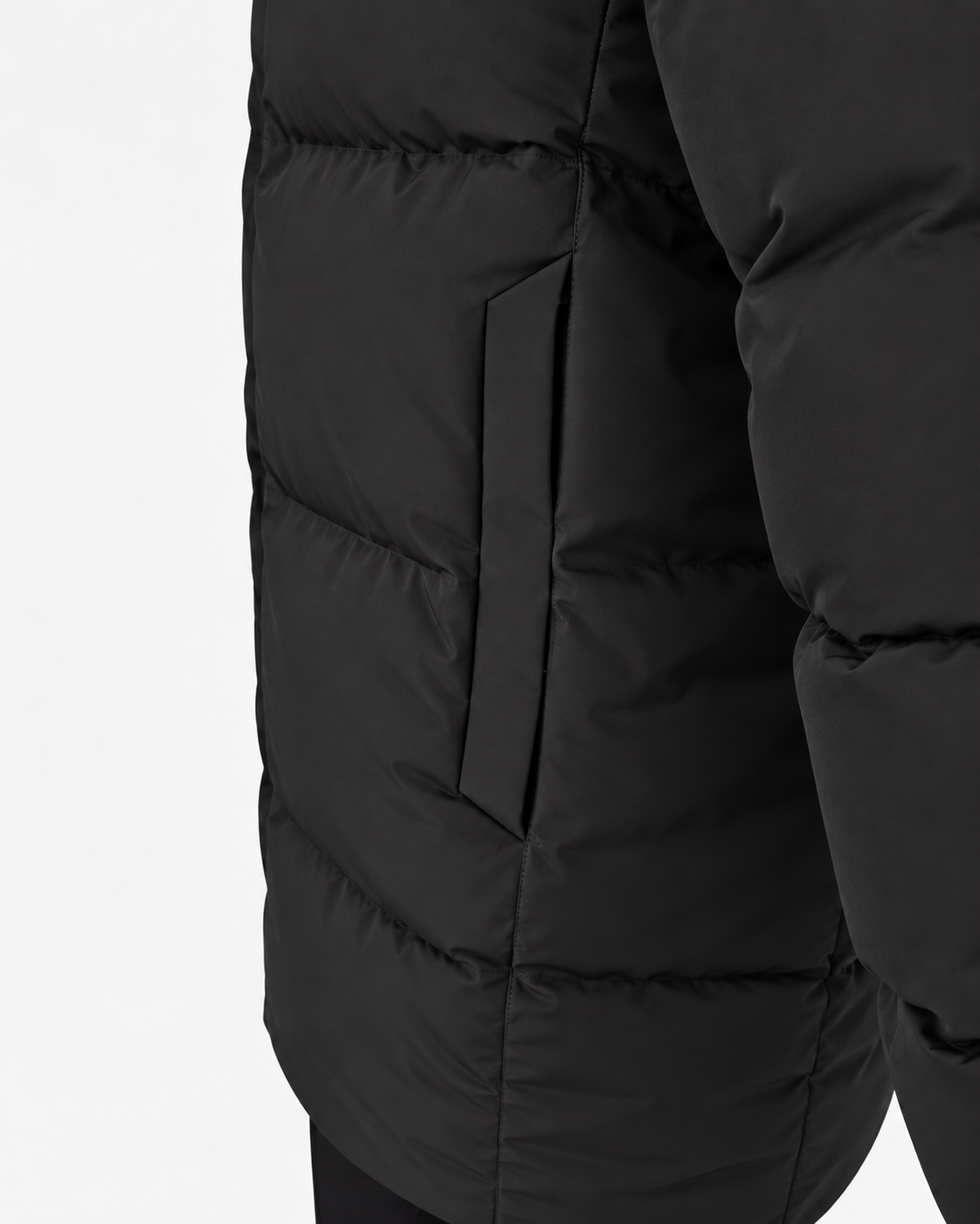 Herno Giacca lunga uomo New Impact nera con cappuccio
