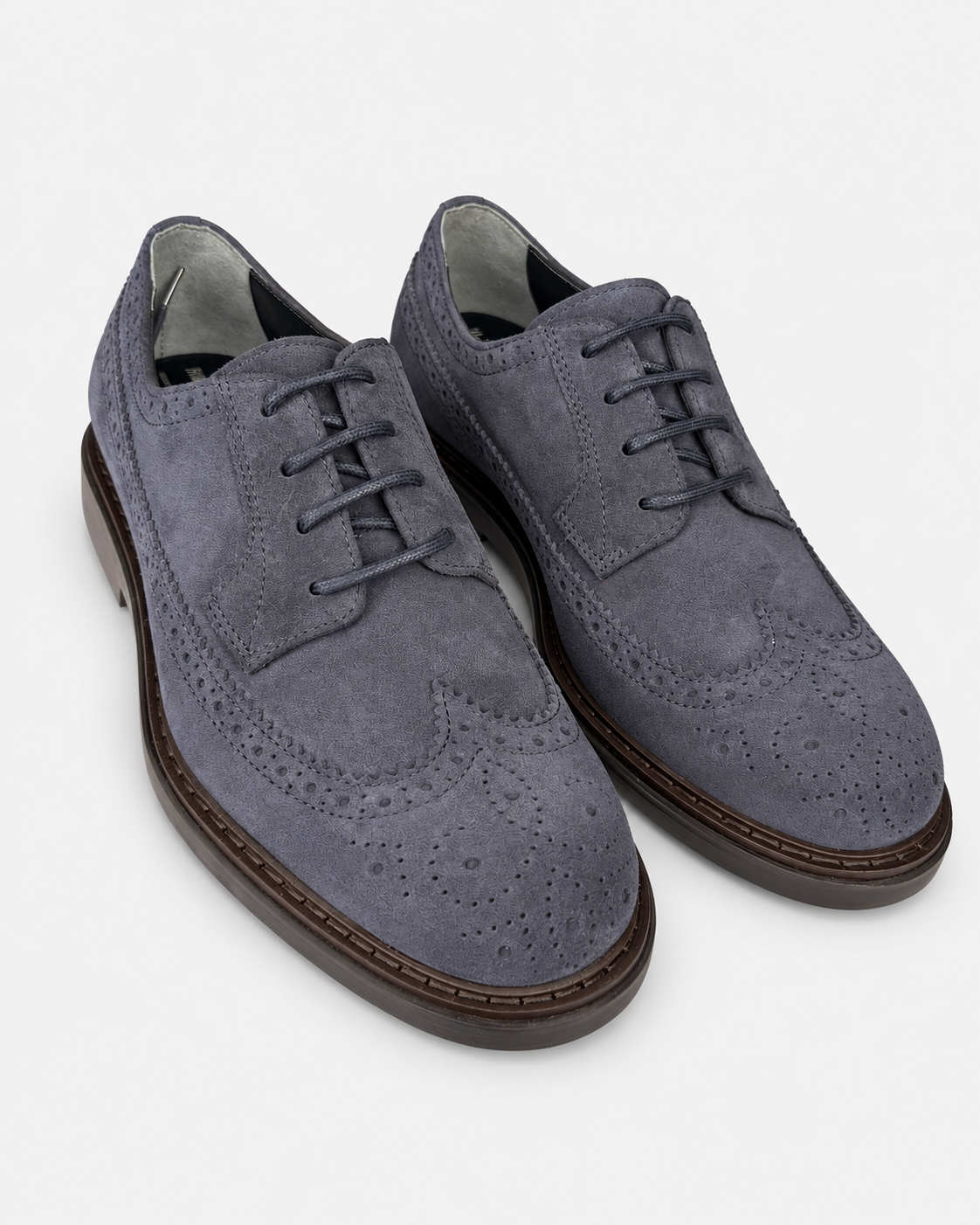 Hogan Scarpe stringate uomo H704 in pelle scamosciata blu