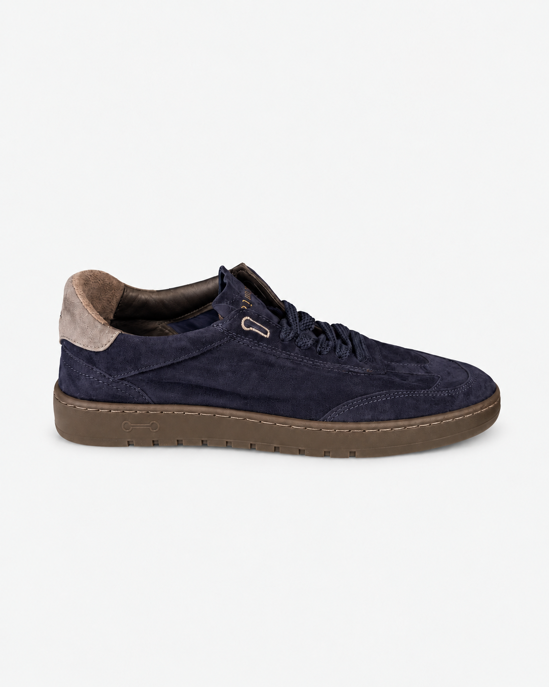 Piuma Studio Sneakers uomo in pelle scamosciata blu