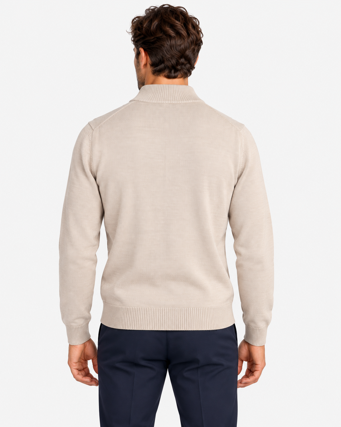 MC2 Saint Barth Cardigan Uomo Grain in Lana Merinos Extrafine