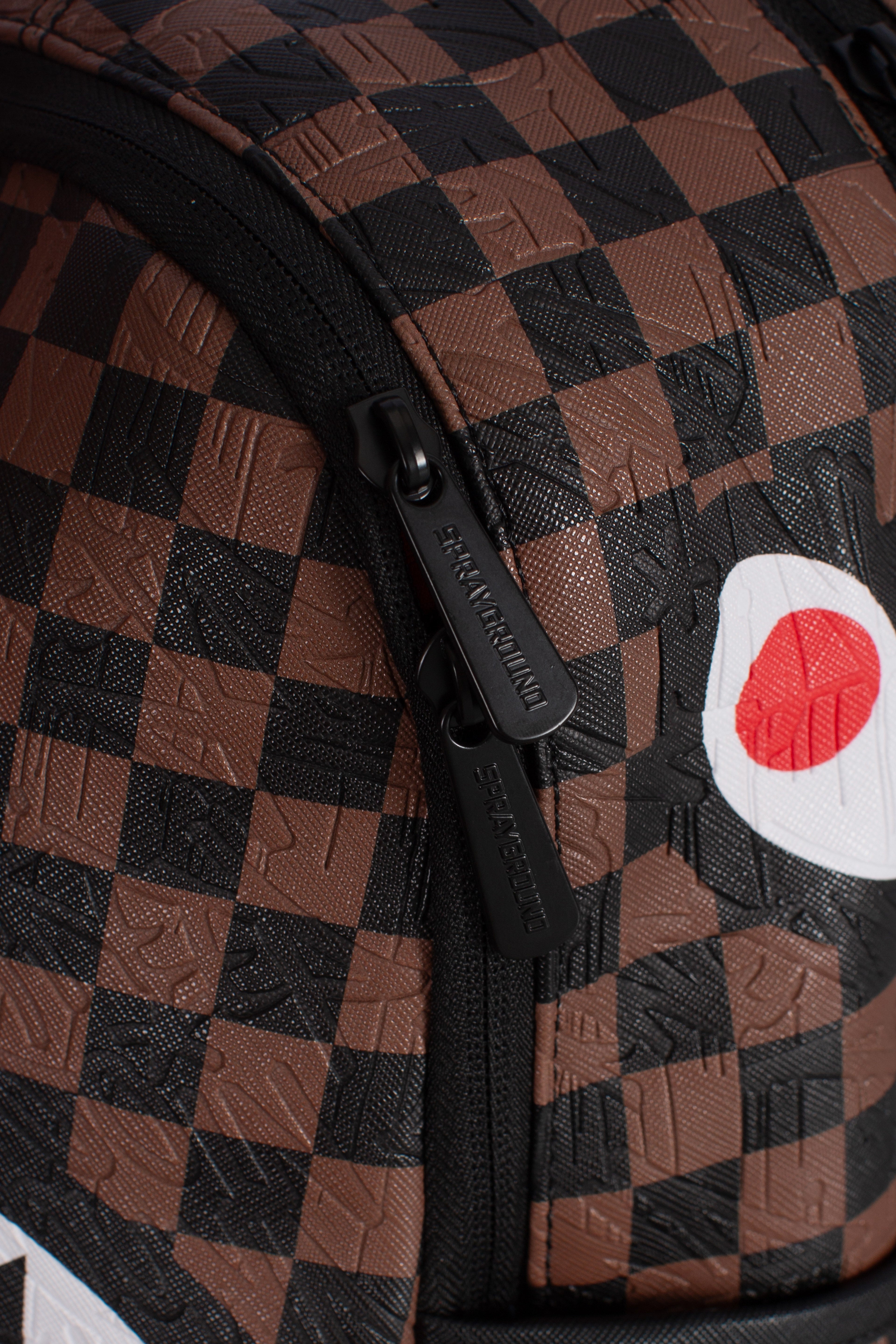 Zainetto check e emboss savage brown