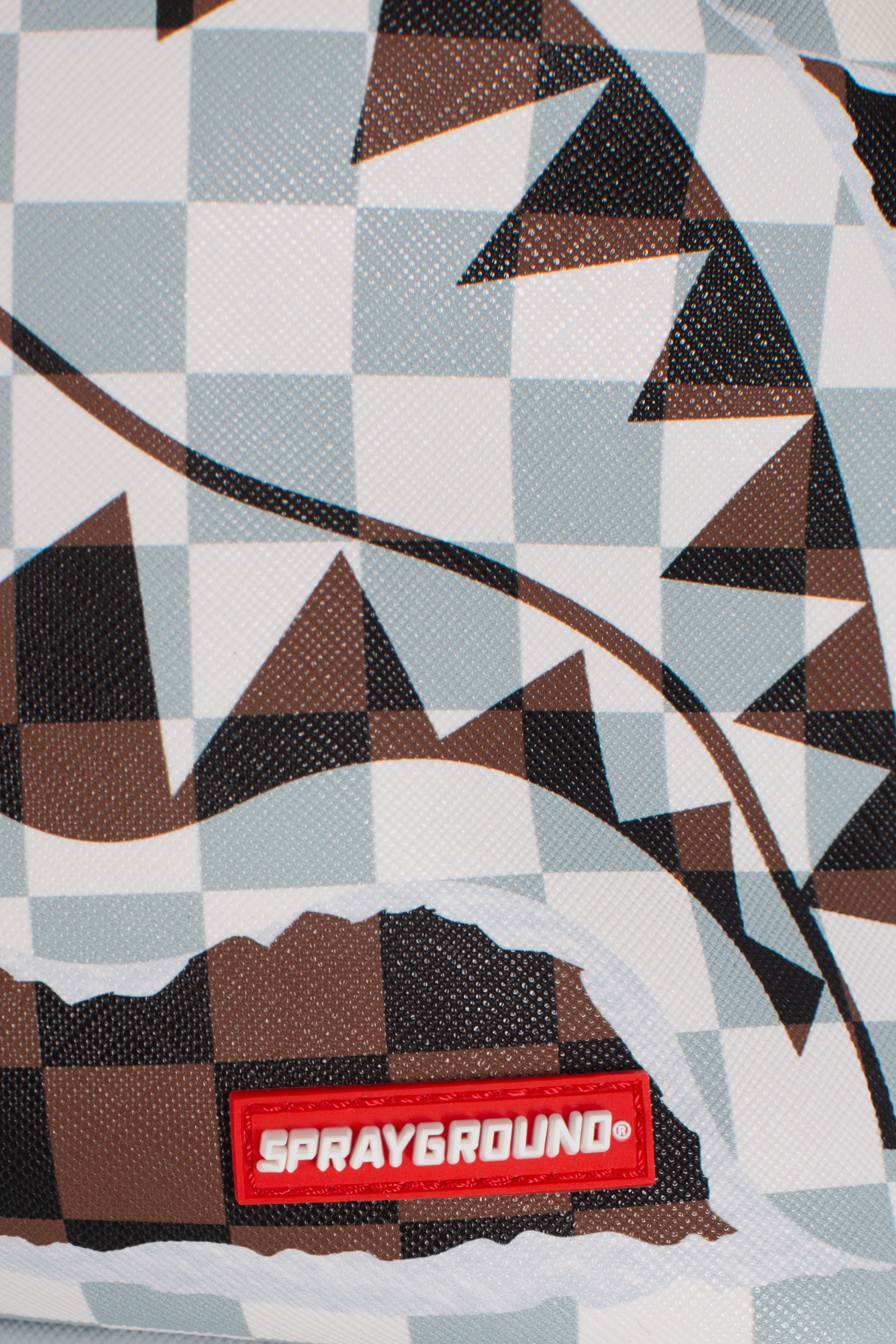 Zaino piccolo cream brown tear check savage white