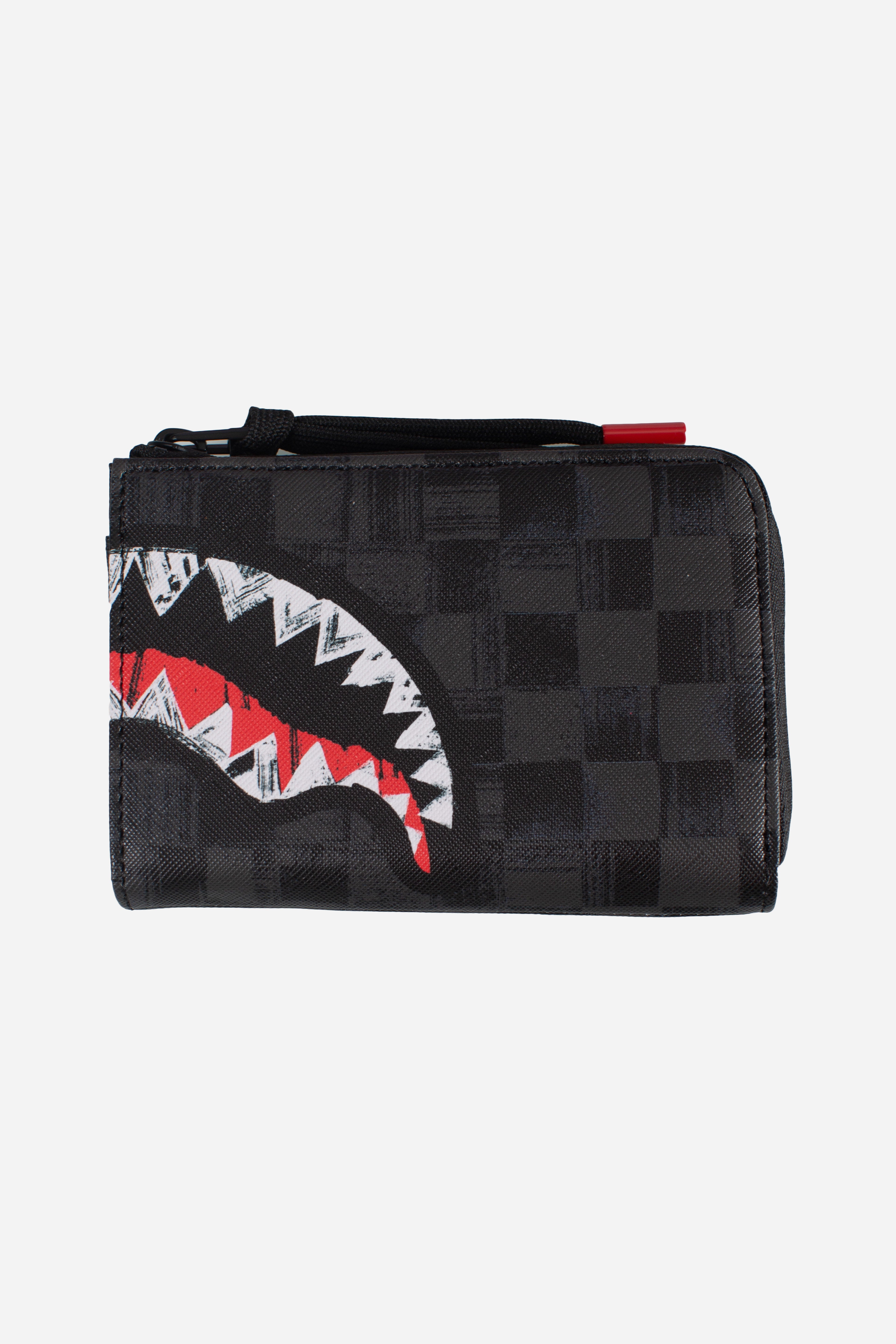 Portacarte scribble black