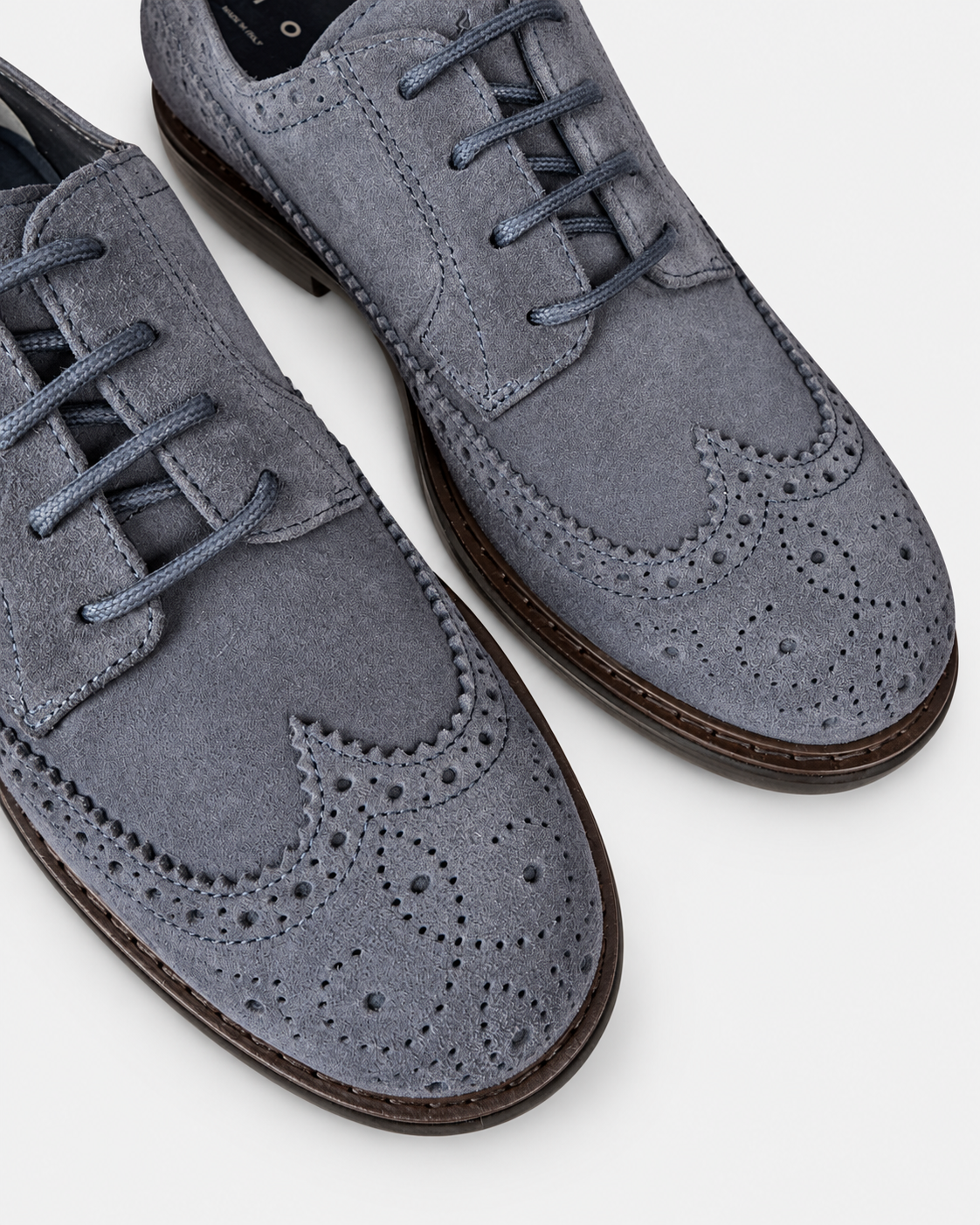 Hogan Scarpe stringate uomo H704 in pelle scamosciata blu