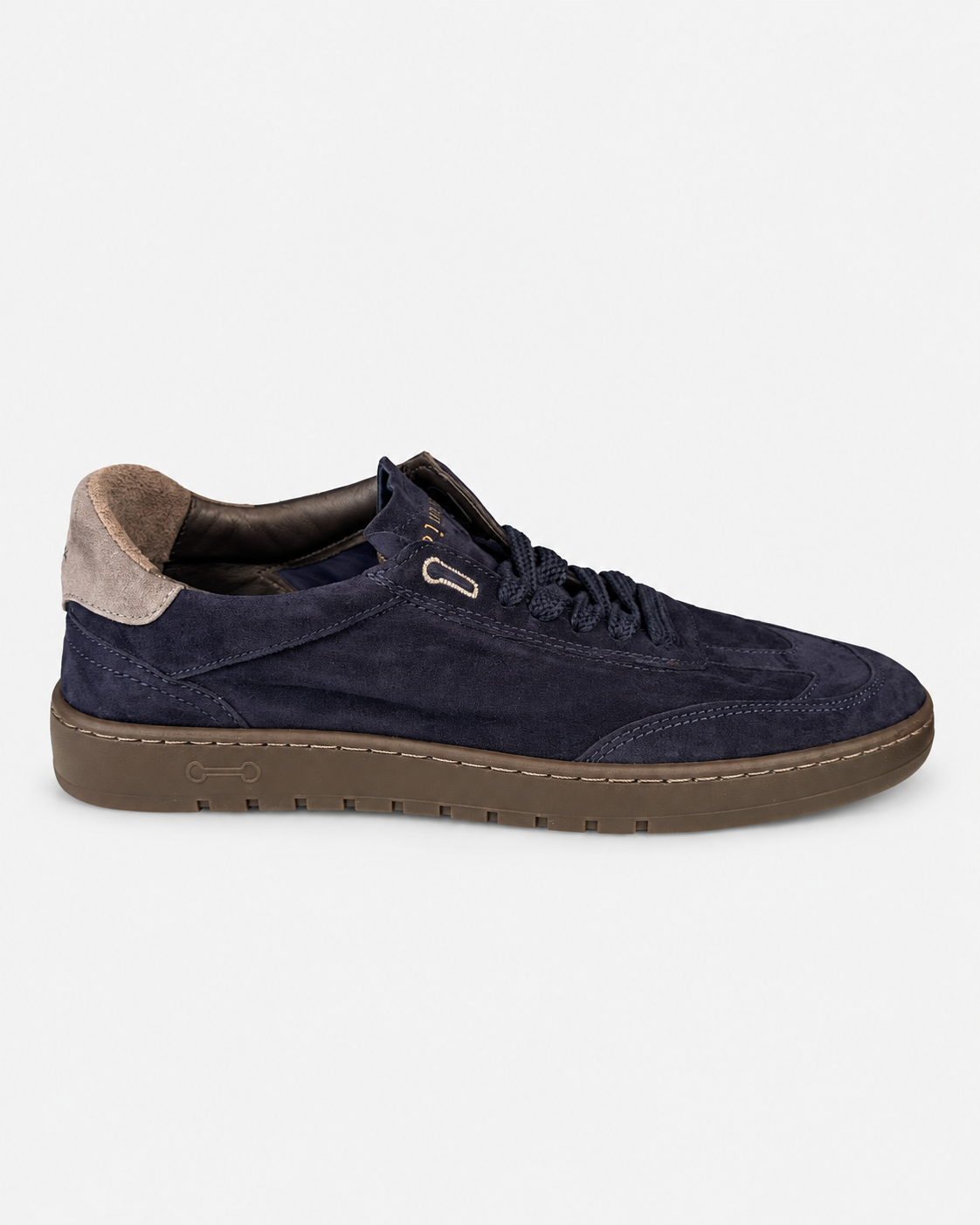 Piuma Studio Sneakers uomo in pelle scamosciata blu